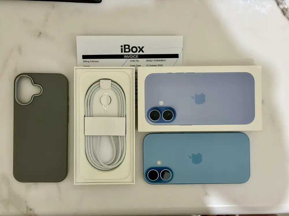 iPhone 17 iBox 256gb Mist Blue Fullset Original