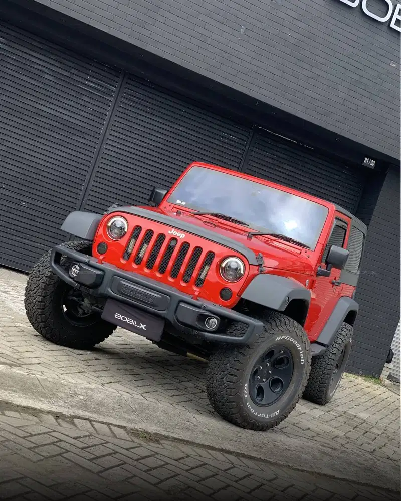NIK 2015 Jeep Wrangler Sport 4x4 Red Exterior Black Interior