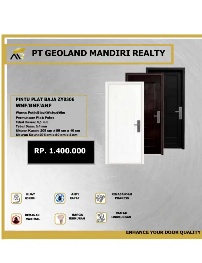 PINTU PLAT BAJA ZY0306 WNF/BNF/ANF