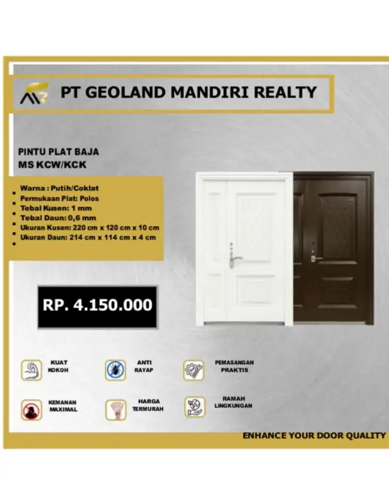 PINTU PLAT BAJA MS KCW/KCK