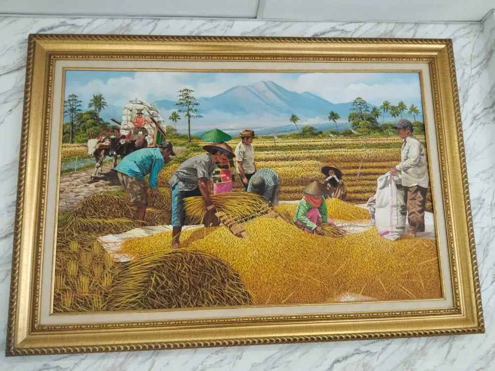 Di jual Lukisan Tradisi Desa – Simbol Kemakmuran & Kebersamaan