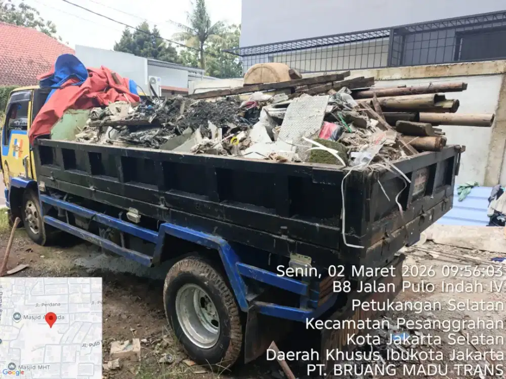 Jasa buang puing dan tanah