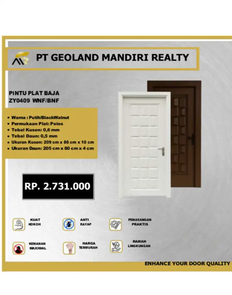 PINTU PLAT BAJA ZY0409 WNF/BNF