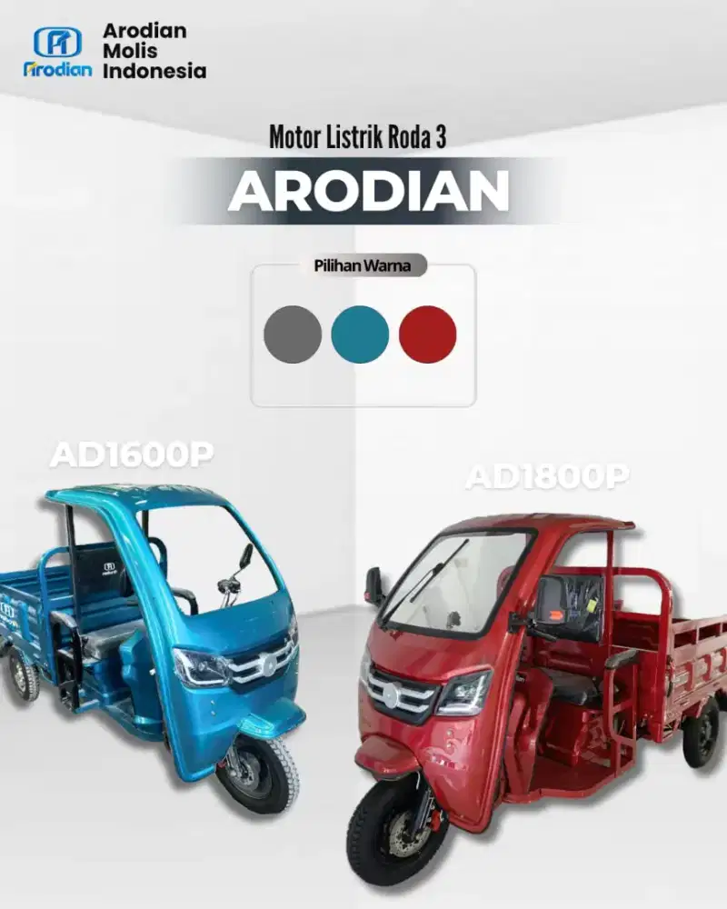 ARODIAN Motor Listrik Roda Tiga