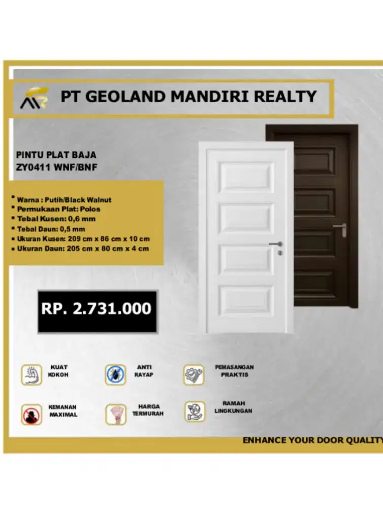 PINTU PLAT BAJA ZY0411 WNF/BNF