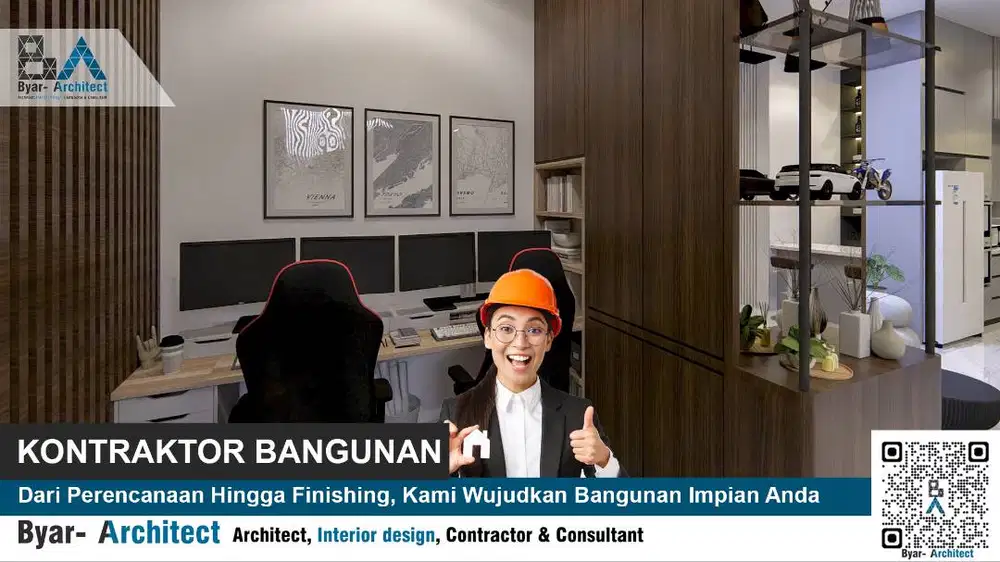 Interior Kamar tidur, ruang tamu, Kontraktor Free Desain