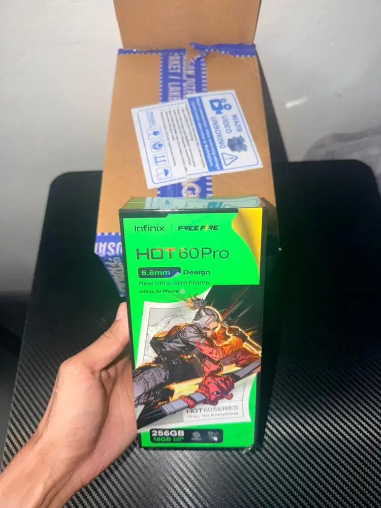 Infinix Hot 60 Pro 8/256 Oled Sleek Black fullset (Baru 2 Minggy)