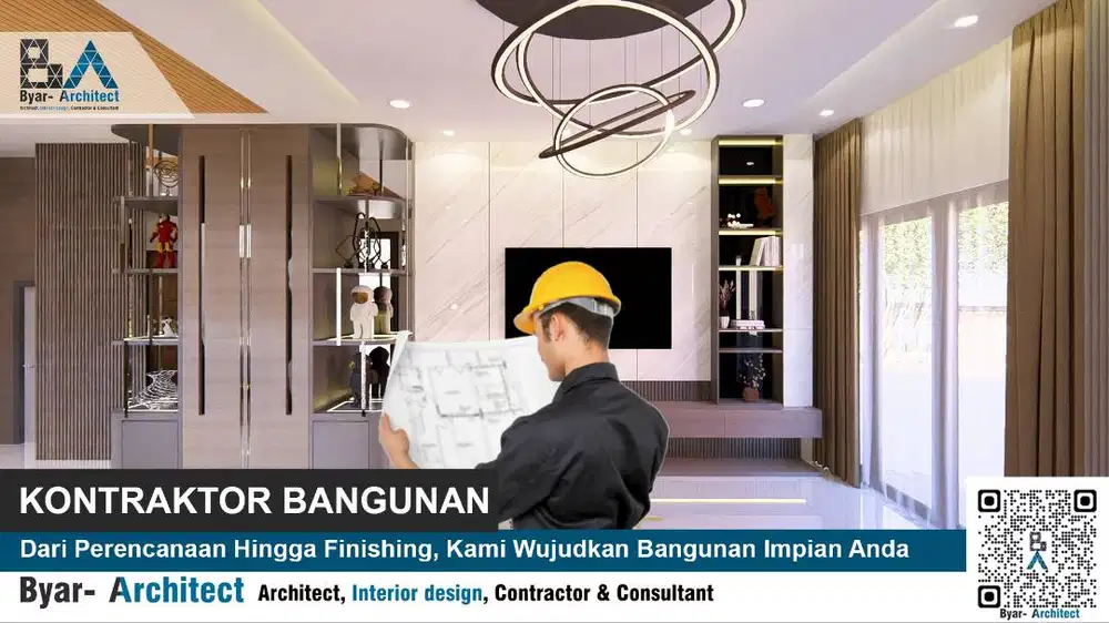 Interior Kamar tidur, ruang tamu, Kontraktor Free Desain