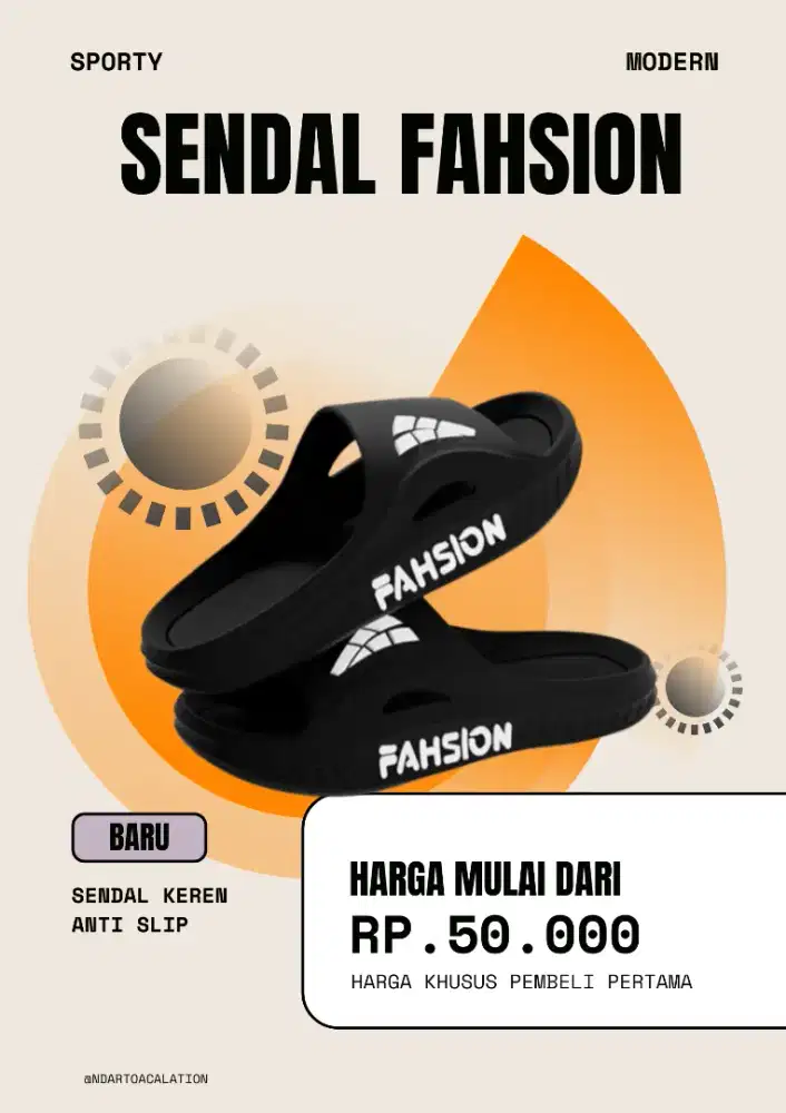 Asesoris pria sendal