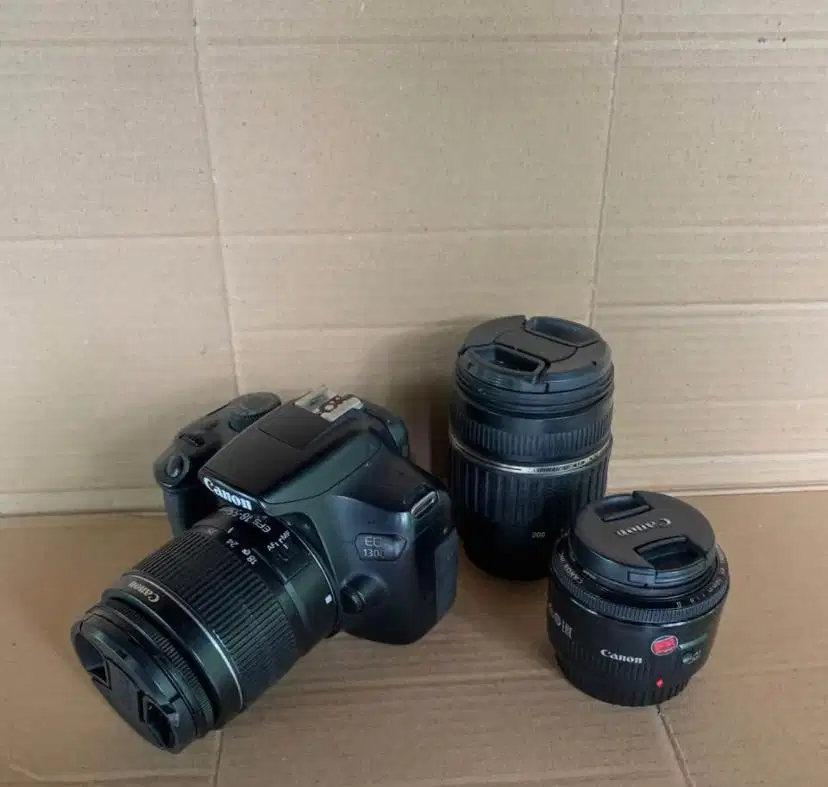Canon 1300d dengan 3 lensa
