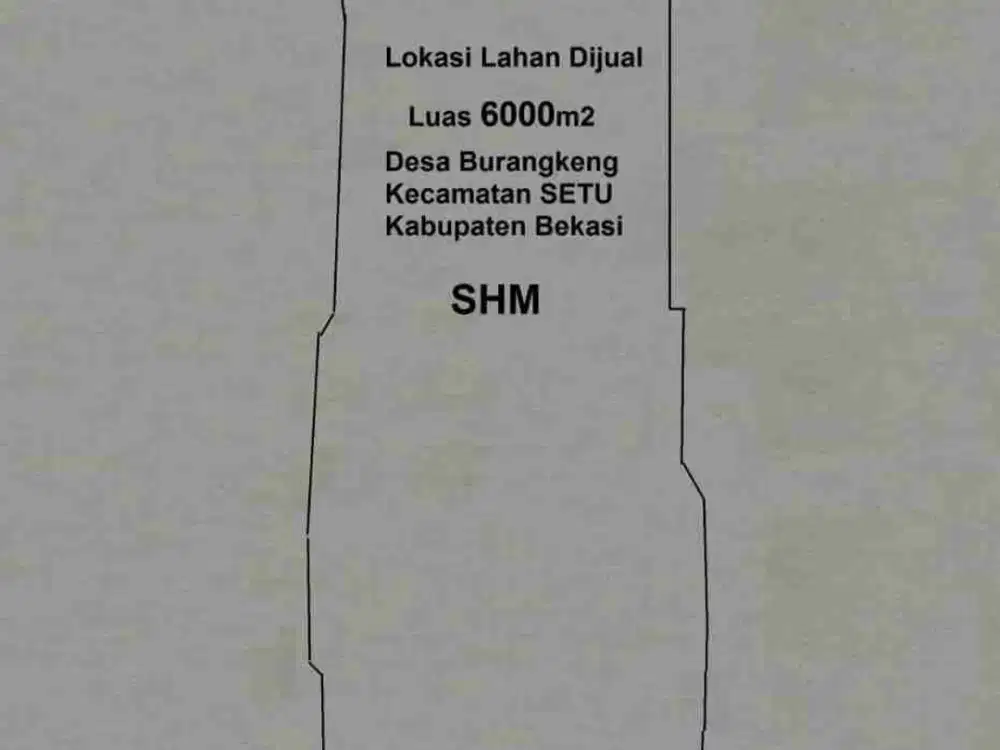 Dijual Tanah dengan Pembayaran Termint di Burangkeng Setu Bekasi