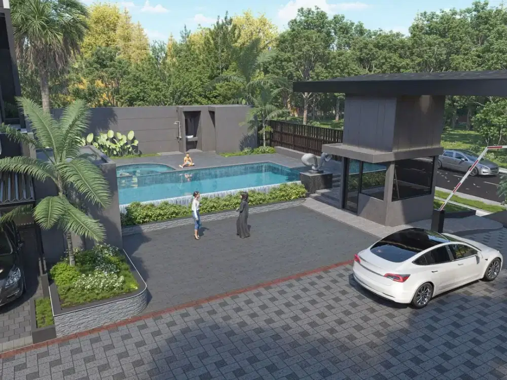 Rumah 2 lantai desain modern,lokasi dekat sekolah Al azhar Yogyakarta