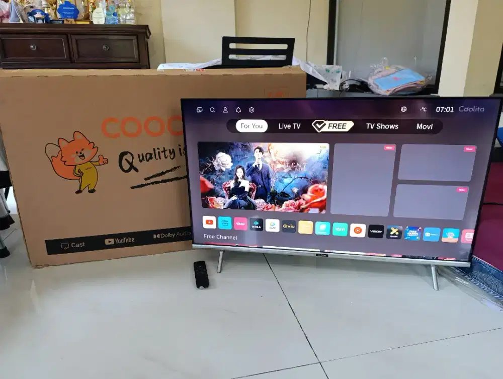 TV 40 inc coocaa 40S3U Bekas