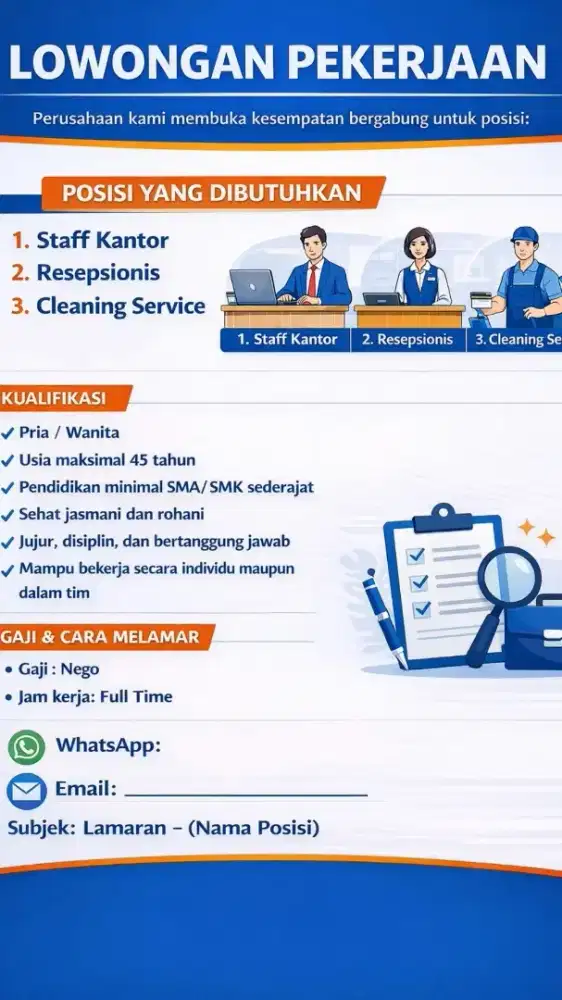 lowongan pekerjaan Surabaya pusat