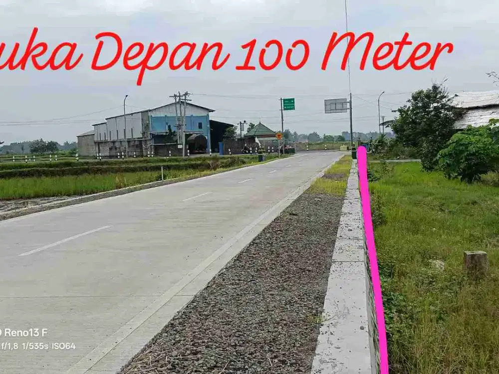 Dijual sawah cocok segala usaha lokasi sangat strategis