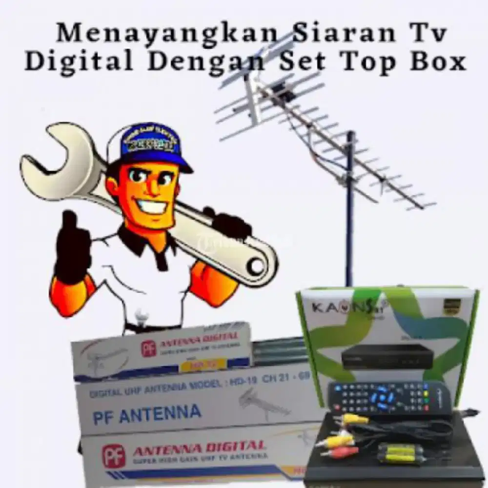 Agen pemasangan Antenna tv digital, kami jamin muncul