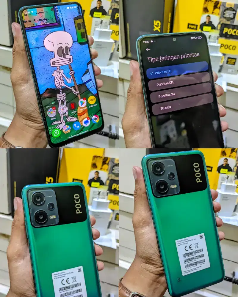 Xiaomi Poco X5 5G Nfc Ram 8/256 Lengkap Fulset Fisik 90%