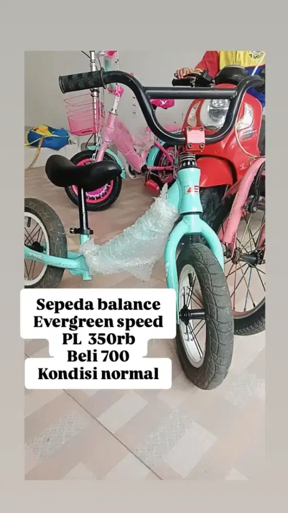 Jual sepeda balance kondisi normal