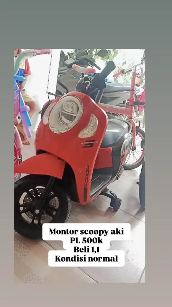 Jual montor mainan scoopy