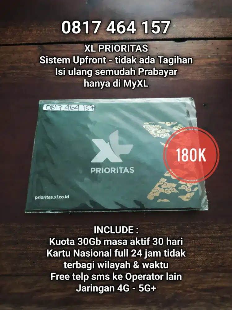 Nomor cantik XL 10 Digit