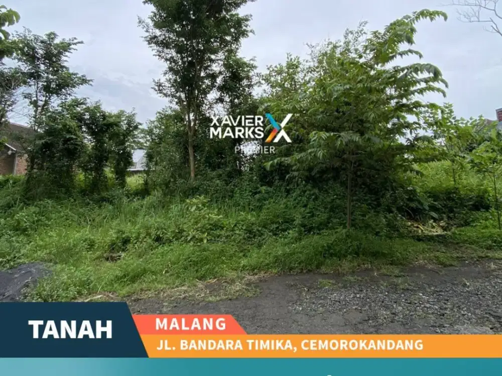 Dijual Tanah di Jalan Bandara Timika Cemorokandang Malang