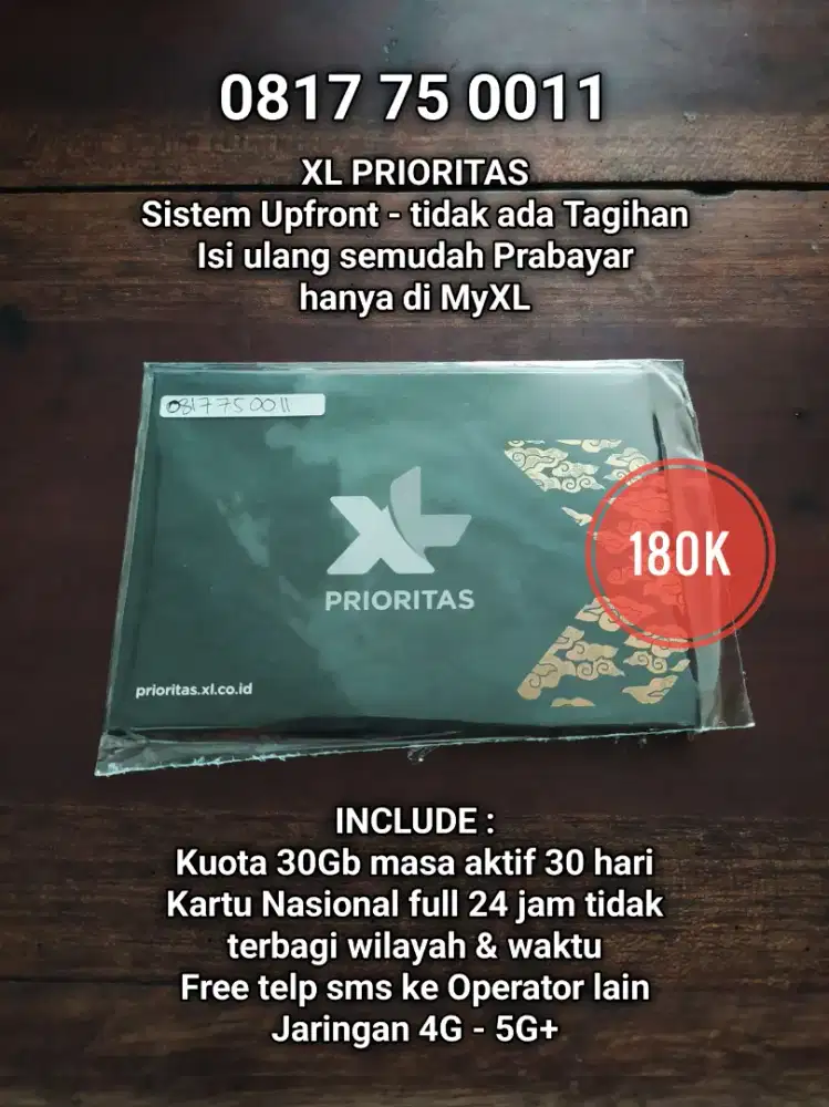 Nomor cantik XL 10 Digit