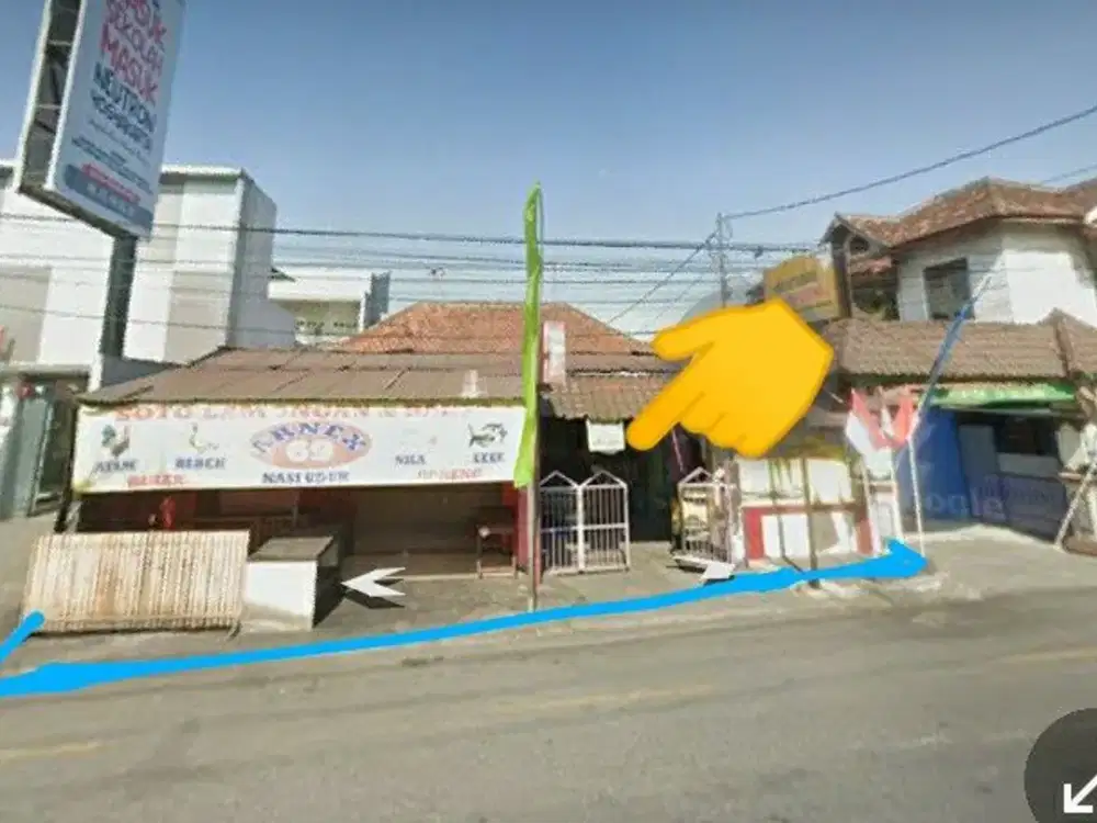 Dijual tanah bonus rumah lokasi strategis pinggir jalan kampung yang lebar bisa papasan 2 mobil lokasi dekat malioboro area pakuncen yogyakarta