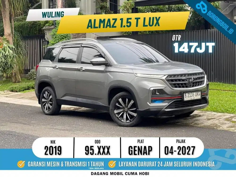 Wuling Almaz TLux Panoramic Suunroof 5-Seater AT 2019