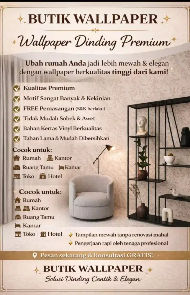 Wallpaper dinding premium