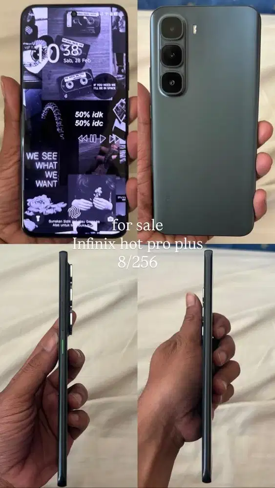 For sale Infinix hot pro plus - Black 8/256