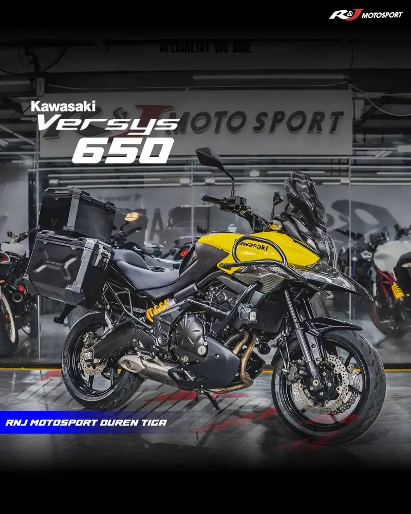 ‎Kawasaki Versys 650 Km 16.000an warna kuning Full Paper
