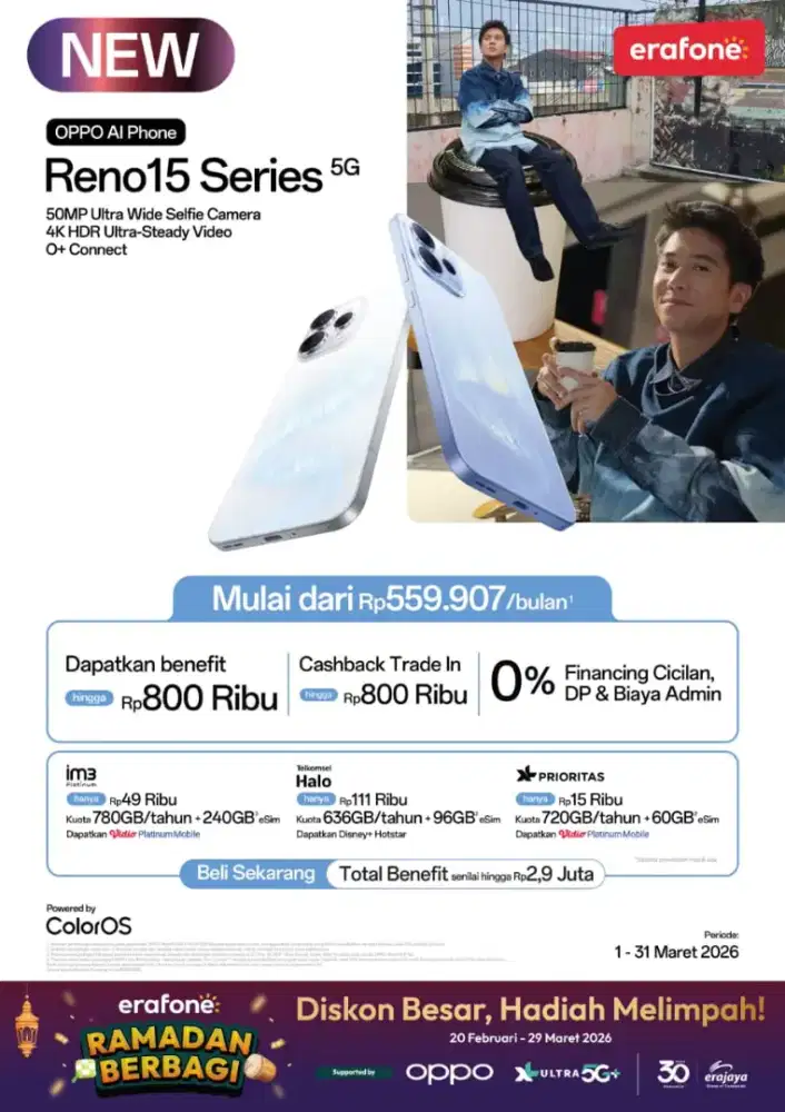 Promo Oppo Reno 15 series spesial Ramadhan