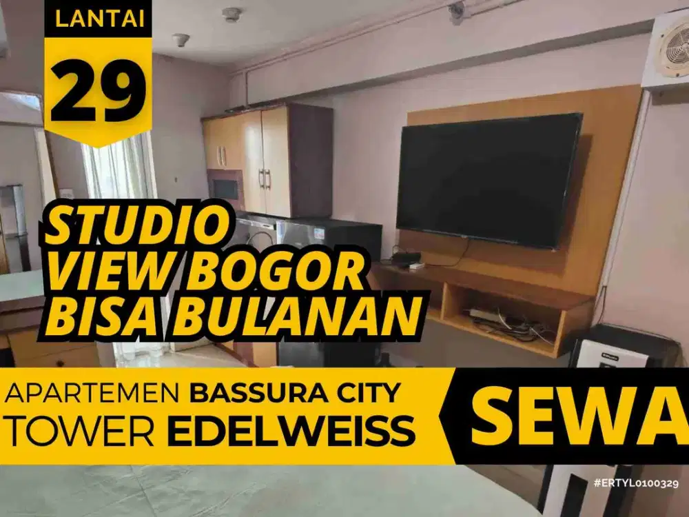 Sewa Bulanan Tower E Lantai 29 View Bogor Apartemen Bassura City