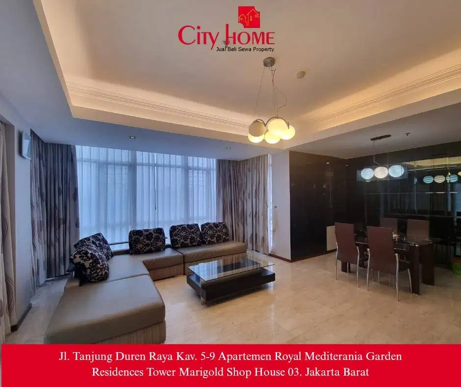 Sewa Apartemen Royal Mediterania Garden Residence - 3 + 1 Bedroom