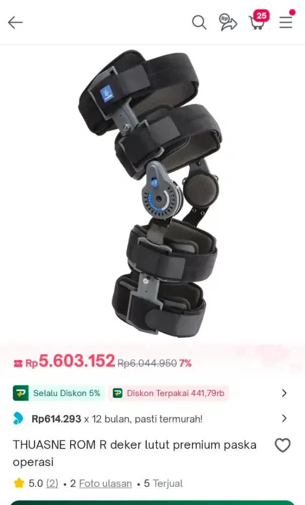 Jual Murah THUASNE ROM R Knee Original ( Deker Lutut Premium Paska Opr