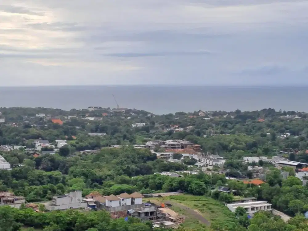 Unblock Full Ocean View Land For Lease At  Pecatu Bali 10 Minutes To Bingin And Padang-Padang Beach.