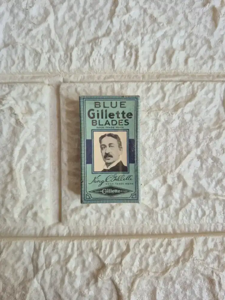 Blue Gillete Blades Pisau Cukur Vintage Made in England