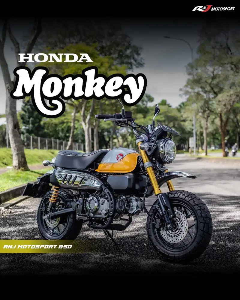 (Full Paper) Honda Monkey Nik 2022 Warna Kuning KM 3.000an