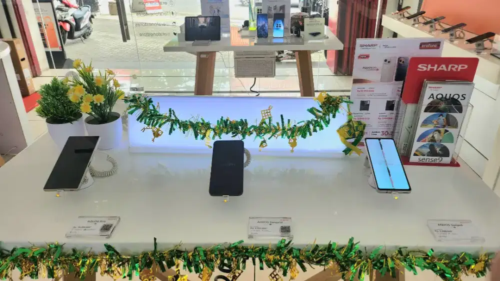 Sharp sense 10 Free 2 Bulan Cicilan Free vocher belanja 300-700k