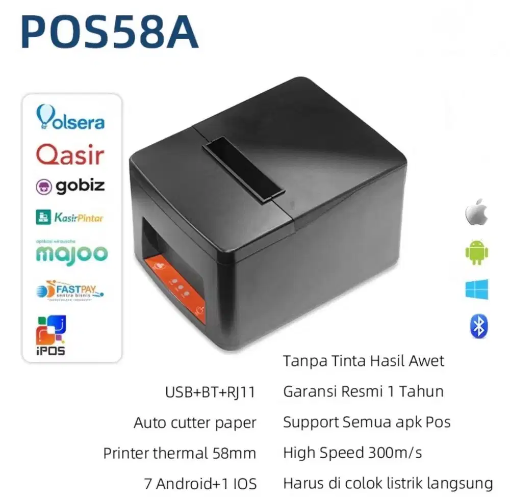 Printer Struk Kasir Thermal - Bluetooth andorid/ios - autocut
