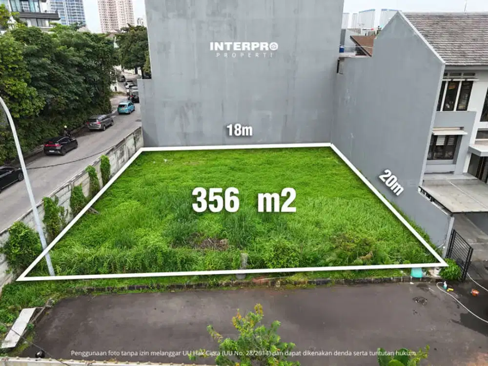 Kavling Hook Dijual Taman Permata Buana Kembangan Hadap Timur dan Selatan - Luas 356m2