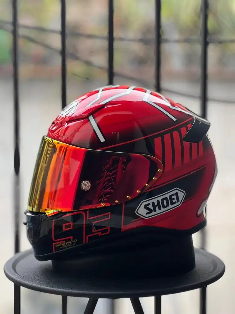Shoei Z7 Marquez Red Ant visor 2