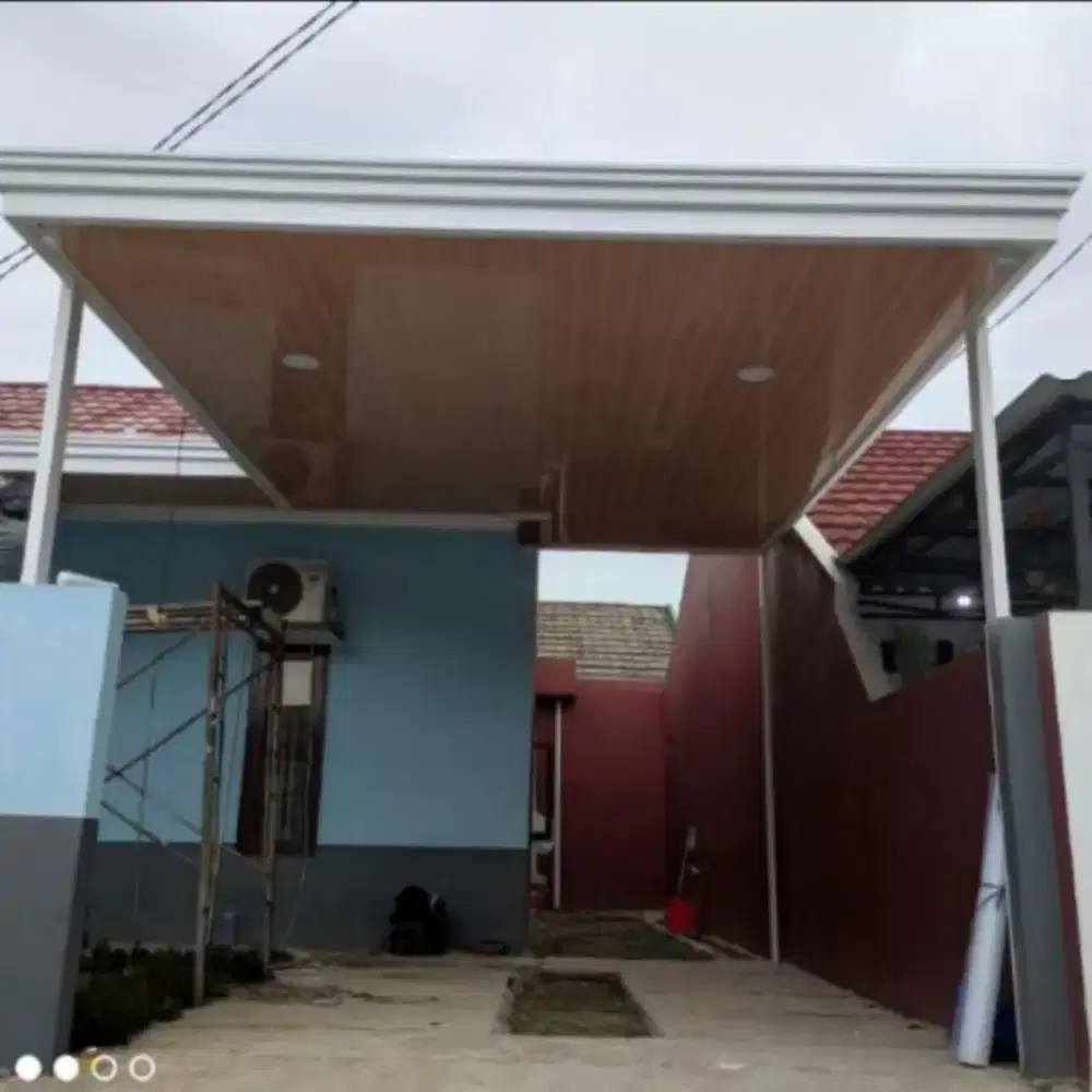 Kanopi baja ringan plus plafon pvc murah