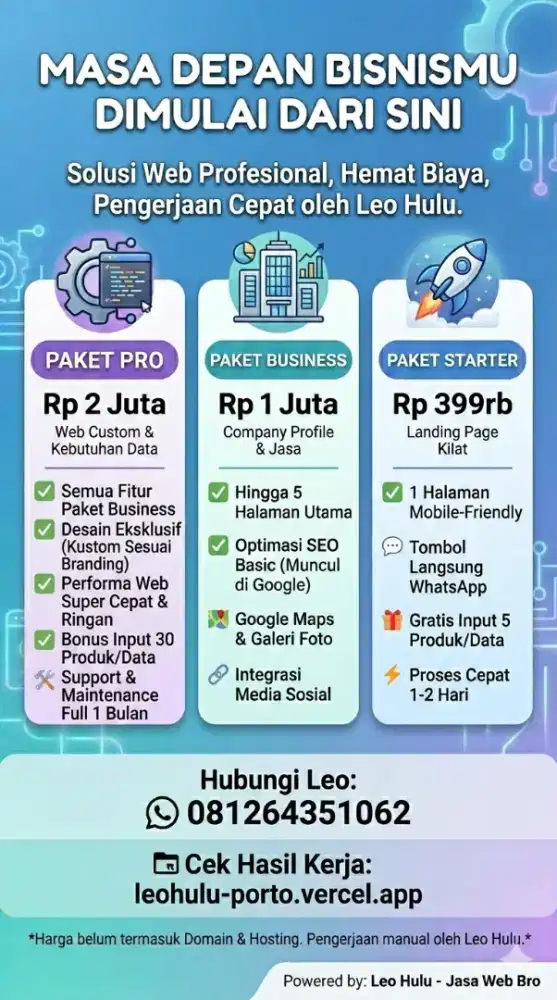 Jasa Buat Website SEO & UMKM Professional