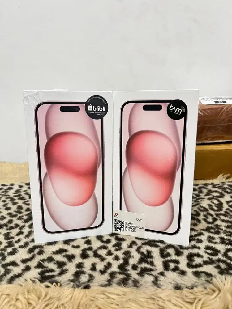 IPHONE 15 PINK 128GB BARU GARANSI RESMI INDONESIA