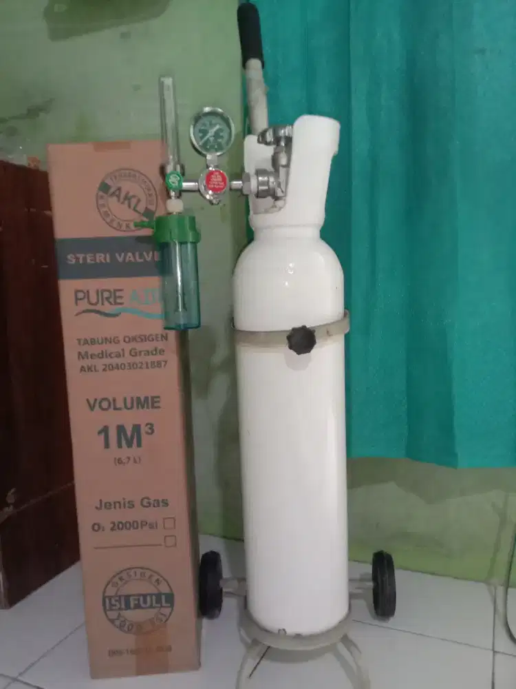 oksigen 1m³+regulator+roda nya