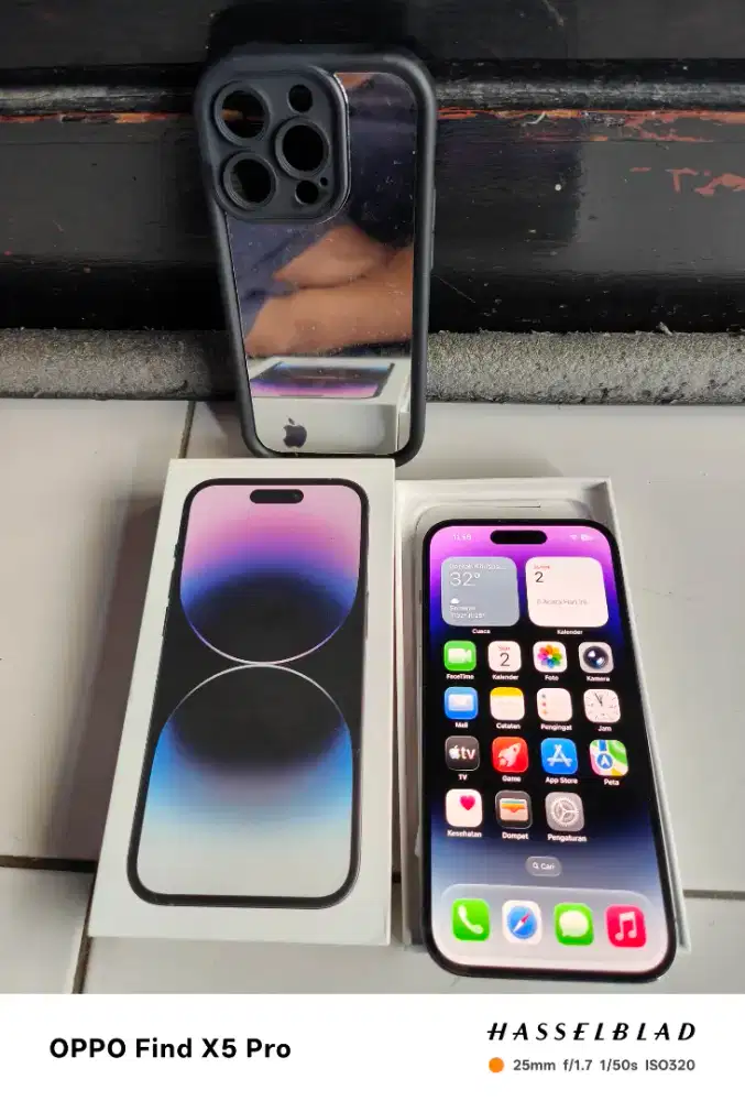 iPhone 14 Pro iBox 512gb fullset original mulus,bh 74,layarbaret halus