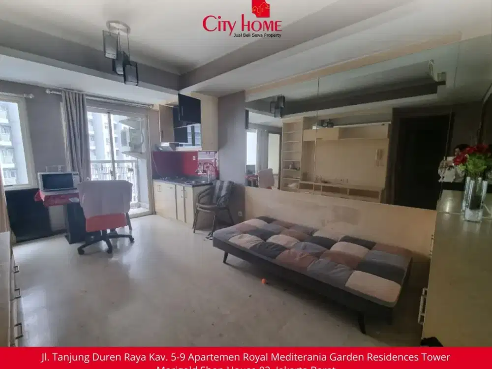 DIJUAL - 2+1 BR Royal Mediterania Garden Apt at Podomoro City