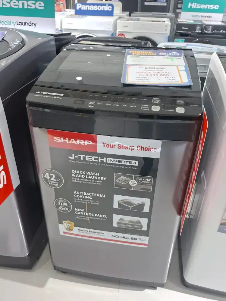 SHARP WM TOP LOADING 8.5 KG