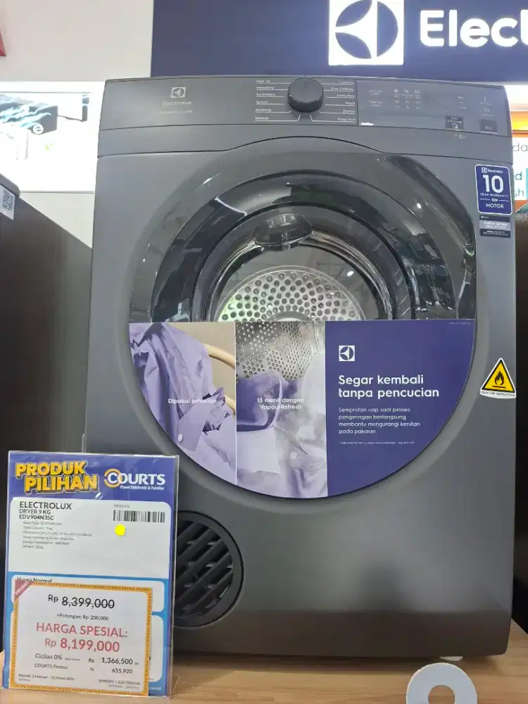 ELECTROLUX DREYER 9 KG